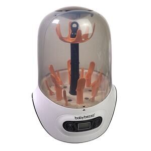 Baby Brezza One Step Bottle Sterilizer & Dryer White & Black EUC Tested Works
